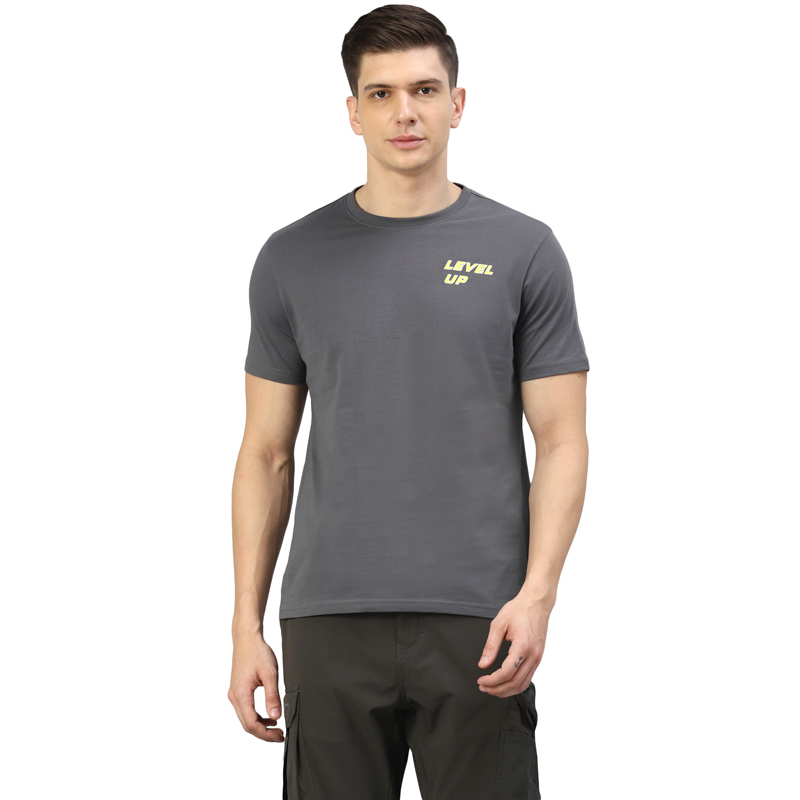 레벌업 그로우 인더 그레이 티셔츠-2